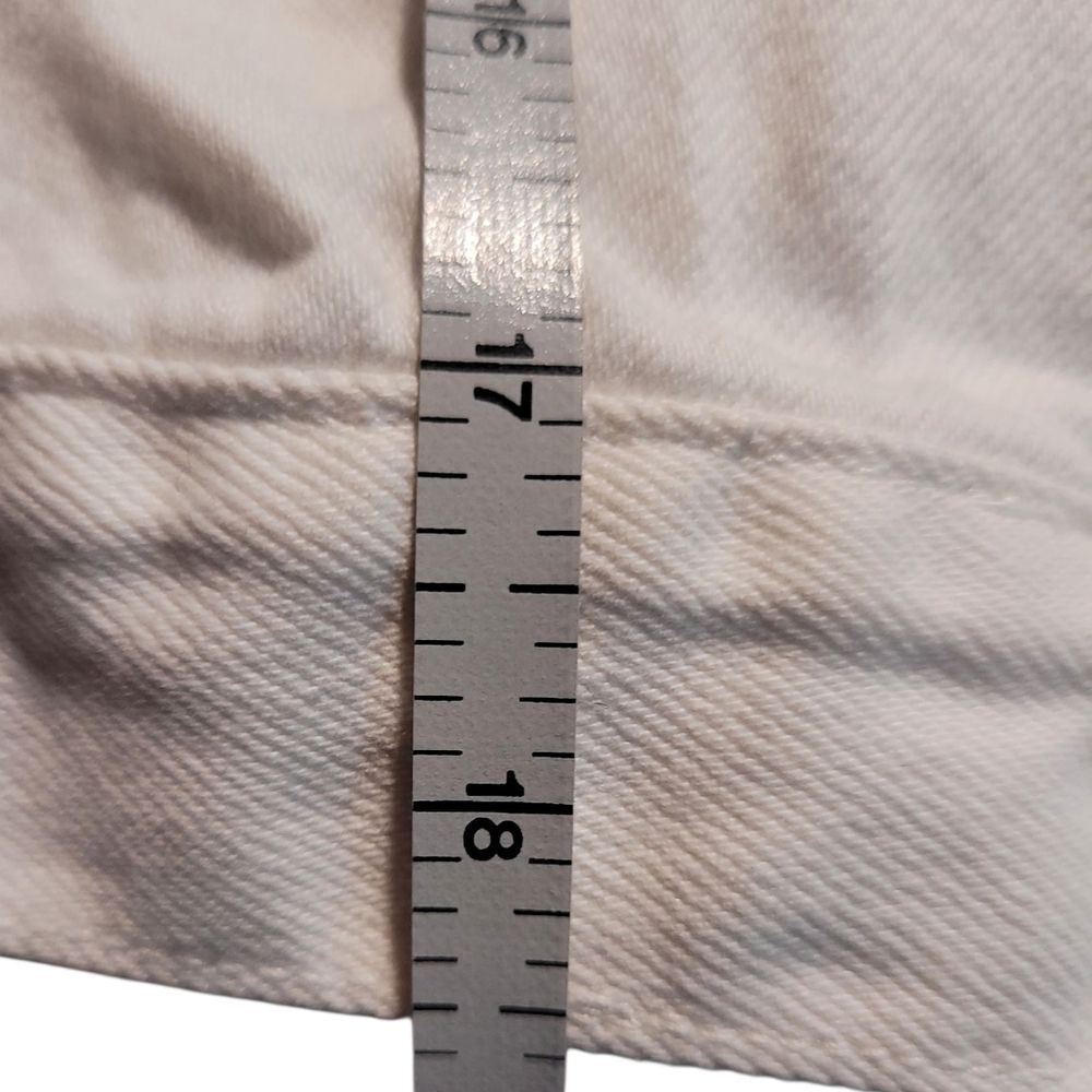 Zara Women's White Large Pocket Cropped Denim Jacket - Picture 8 of 10